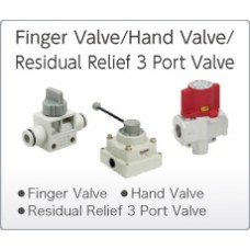 Finger Valve / Hand Valves / Residual Relief 3 Port Valve